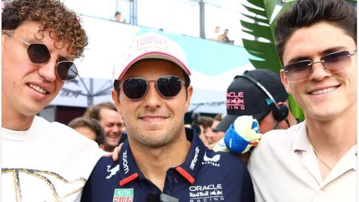 Igor Lichnovsky e Israel Reyes se van al GP de Miami a 3 días de la Liguilla; se toman foto con Checo Pérez