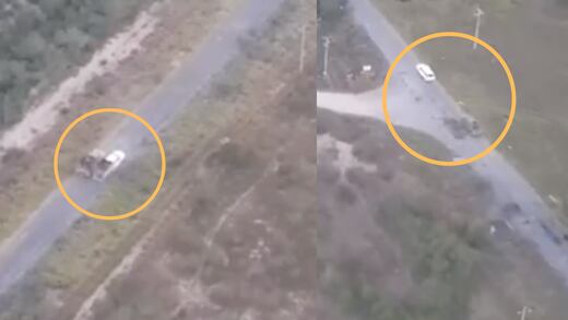 VIDEO: Dron capta balacera con ametralladoras entre el Cártel del Noreste y Cártel del Golfo, en Tamaulipas