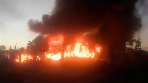 A 3 años de la explosión en Tlahuelilpan, se registra un incendio en un ducto de Pemex en Nápala, Hidalgo