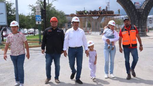 Jesús Nava Rivera destaca avance de obras insignia en Santa Catarina en más del 65 por ciento