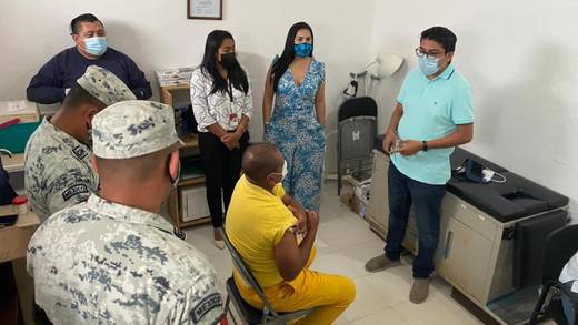 Quintana Roo: Vacunan a internos de Cereso en Cozumel contra Covid-19