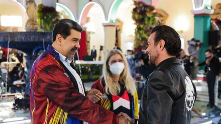 Nicolás Maduro y Pablo Montero