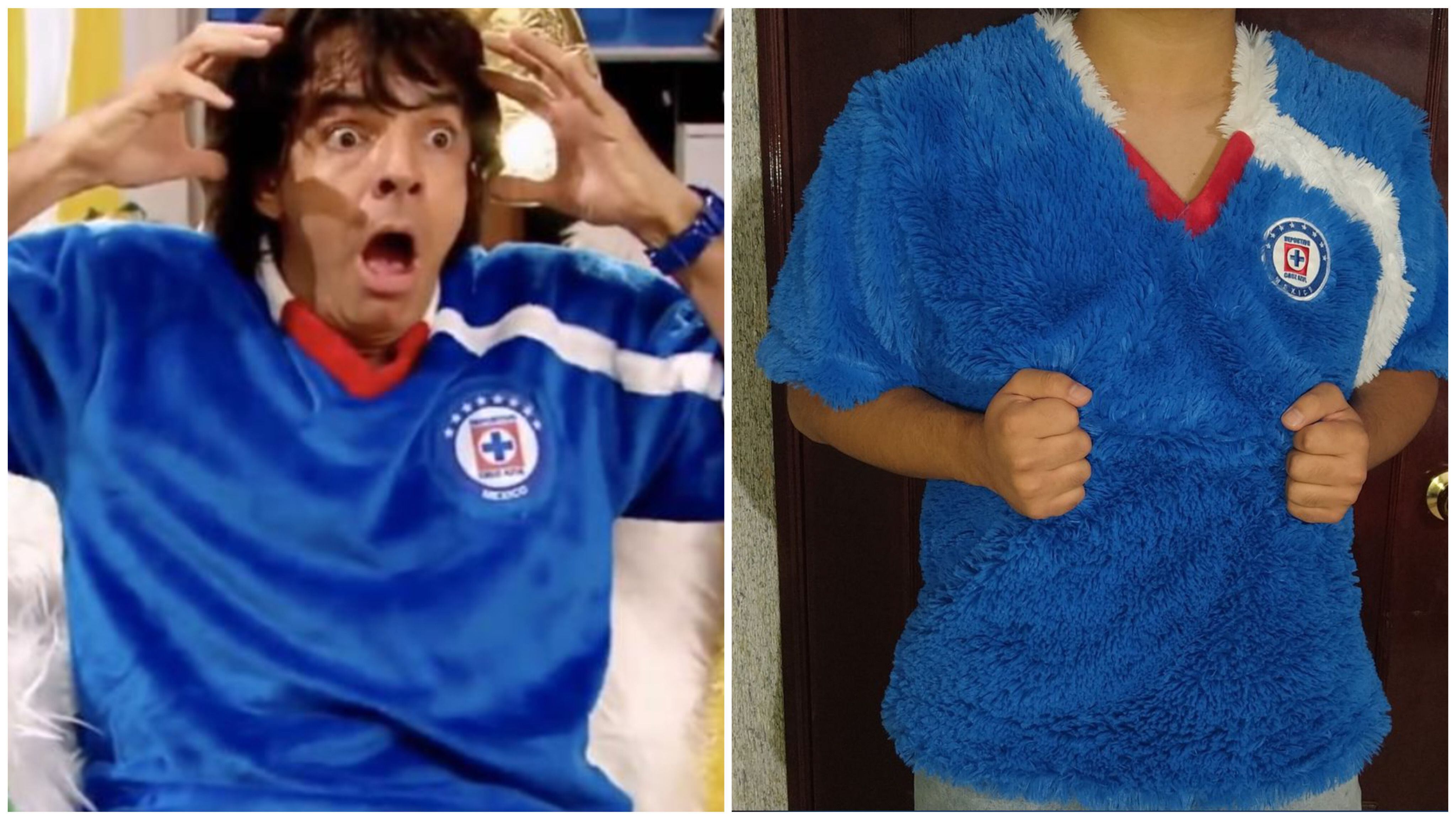 Venden una playera del Cruz Azul inspirada en Ludovico P. Luche