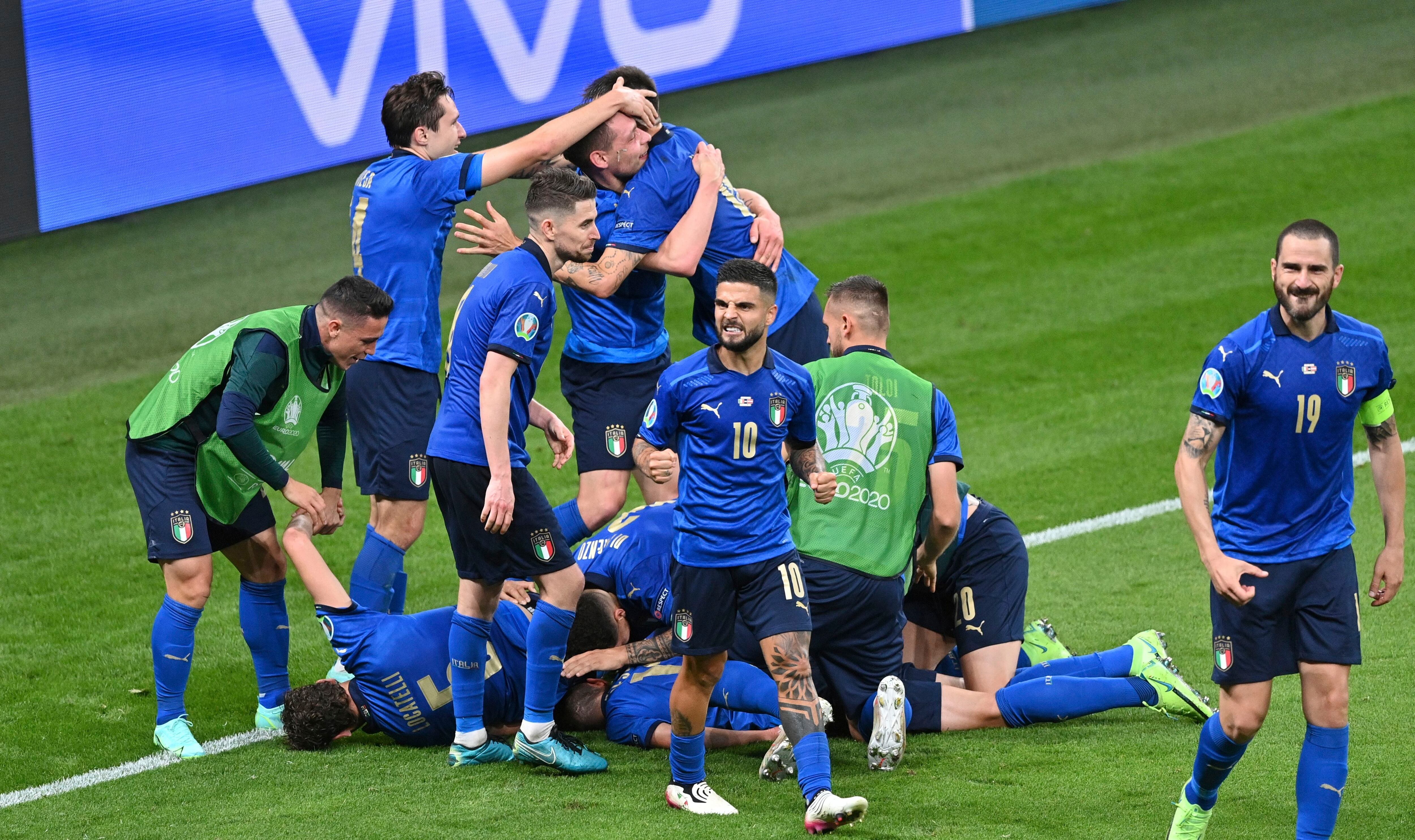 Selección de futbol de Italia avanza a los cuartos de final de la UEFA Euro 2021