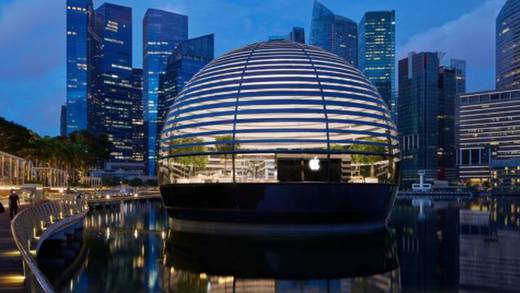 Apple inaugura espectacular tienda flotante en Singapur