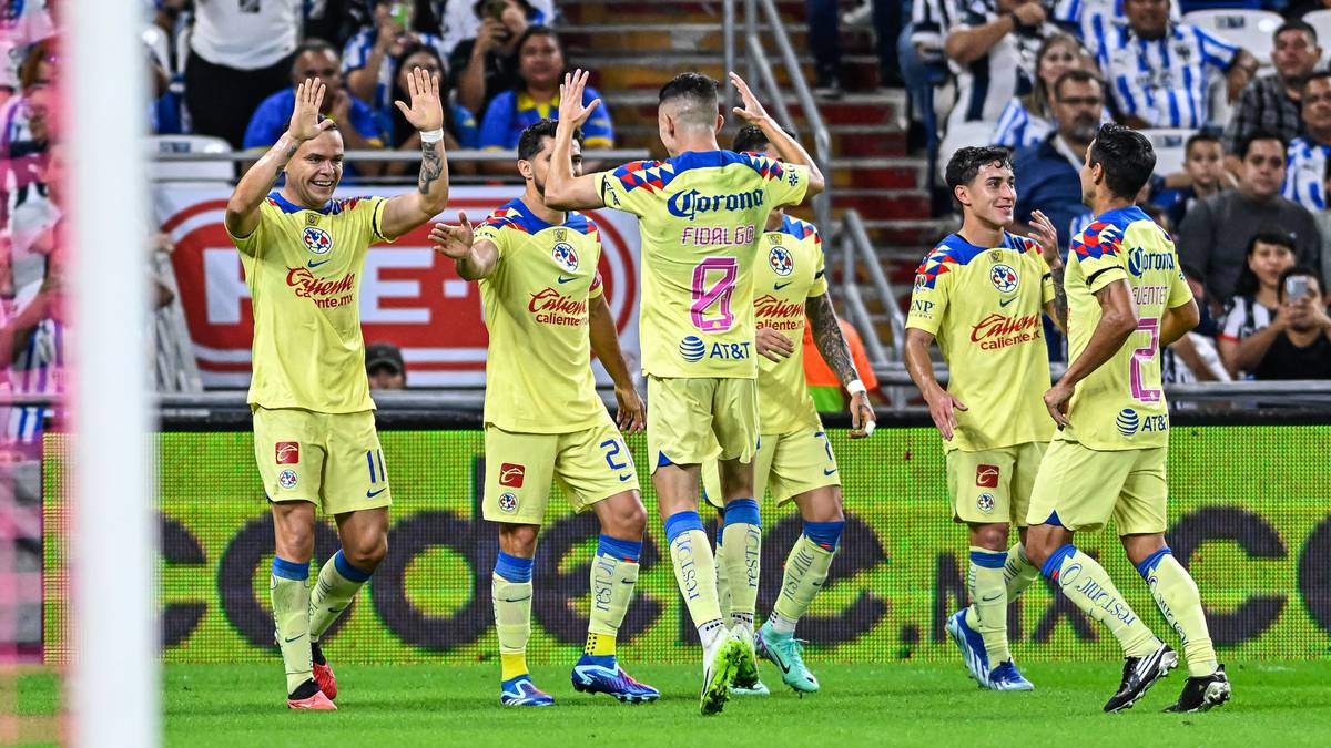 ¡Imparable! Club América golea a domicilio a Rayados de Monterrey y suma 13 partidos sin perder