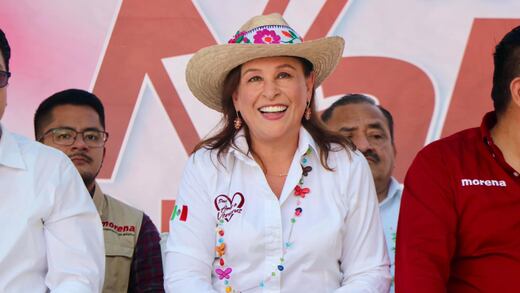 VIDEO: Rocío Nahle regaña a candidato a diputado por ponerse chaleco del PVEM durante evento de Morena
