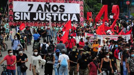 Marcha a 7 años de Ayotzinapa