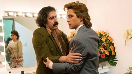 Martín Bello y Diego Boneta en 'Luis Miguel: la serie'