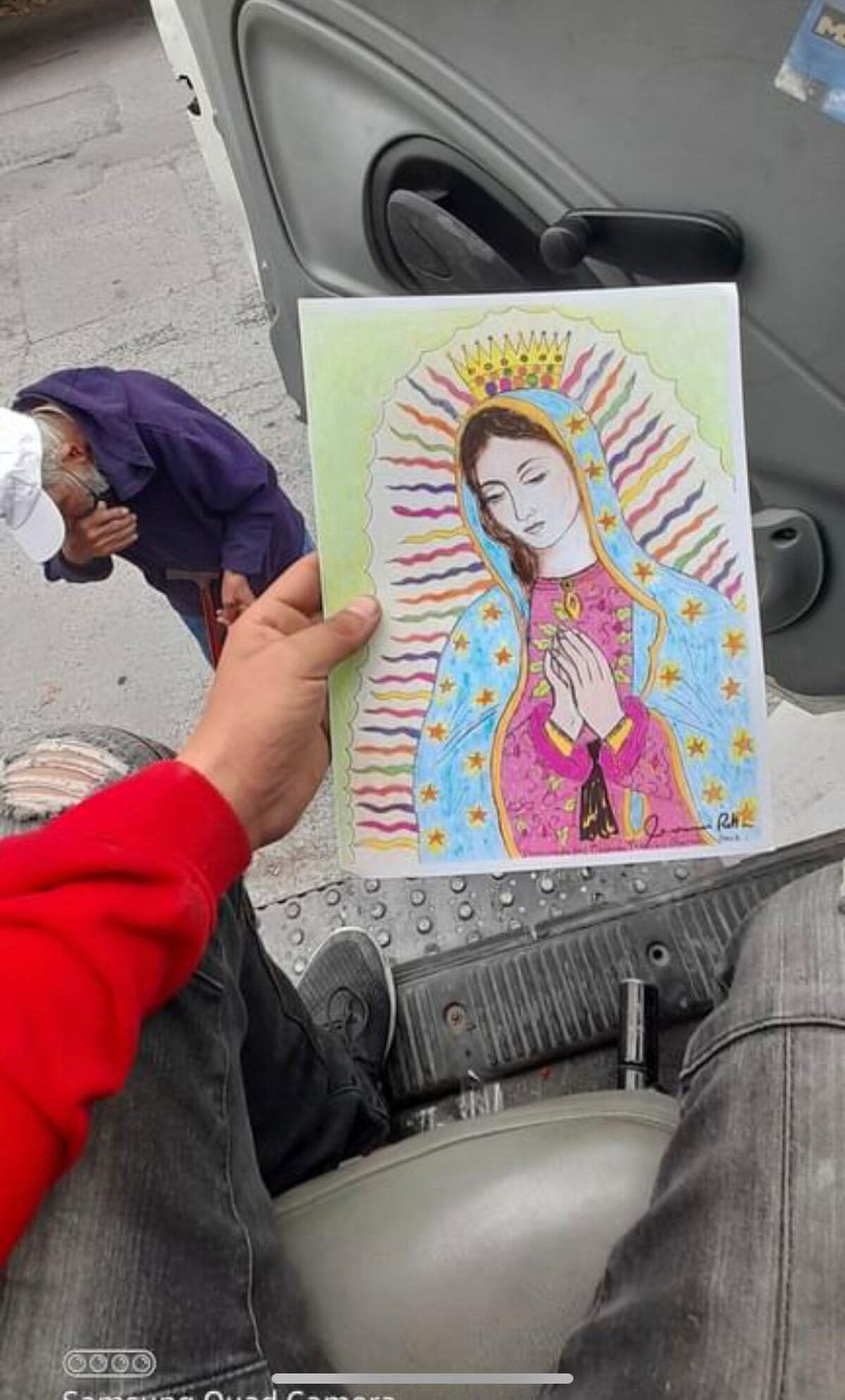 Dibujo Virgen de Guadalupe