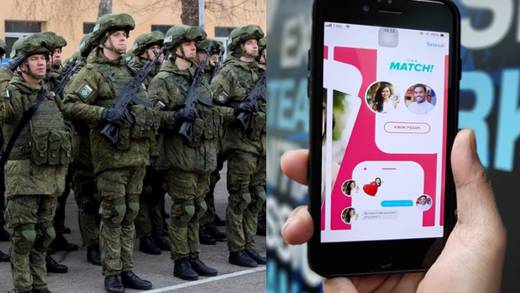Tropas rusas usan Tinder para ligar con mujeres de Ucrania 