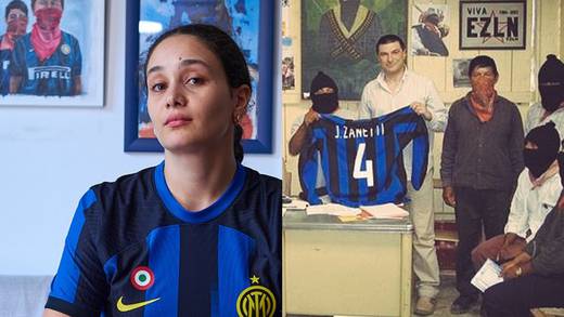 ¿Qué tiene que ver el Inter de Milán con el Ejercito Zapatista? El EZLN aparece en la presentación de su nueva camiseta