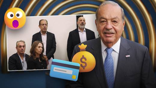 Carlos Slim: Foto de sus hijos se hace viral por su vestimenta durante conferencia de prensa