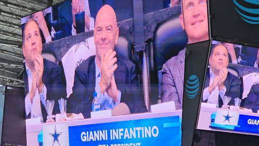 Gianni Infantino visita estadio de los Cowboys de Dallas... ¿Firmaron la final del Mundial 2026?