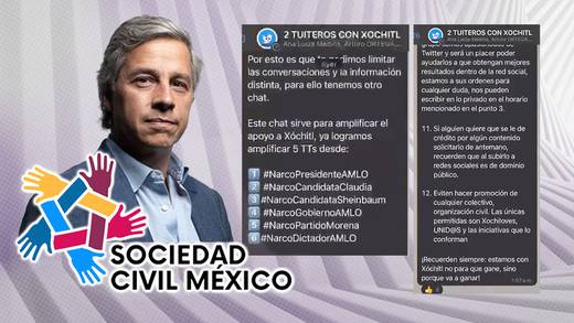 Las reglas del chat de Sociedad Civil México de Claudio X. González que “manipulan” X, antes Twitter, contra Claudia Sheinbaum