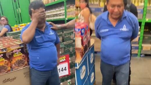 VIDEO: Acosador es detenido por grabar a una mujer en Bodega Aurrerá de Villa de Álvarez, Colima