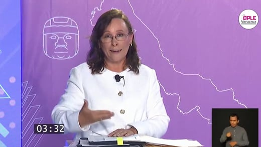 Rocío Nahle defiende sobrecosto de la refinería Dos Bocas ante ataques de Pepe Yunes en el debate Veracruz 2024