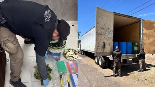 Increíble detención en Sinaloa; tenían toneladas de sosa cáustica y fentanilo