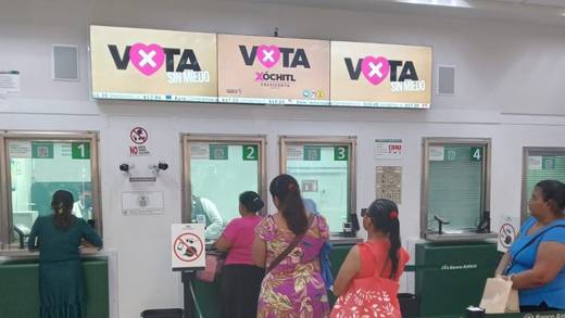 ¿Banco Azteca promueve el voto por Xóchitl Gálvez? La foto que circula