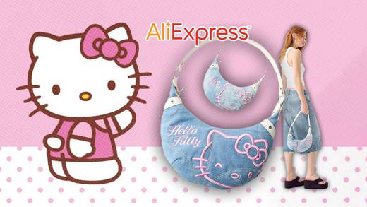 Tiktoker compró la famosa bolsa de Hello Kitty de Bershka a un súper precio en AliExpress