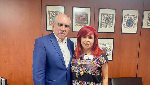 Layda Sansores se reúne con Pablo Gómez, titular de la UIF
