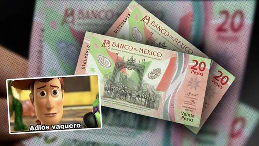 Te explicamos porqué Banco de México decidió sacar de circulación al billete de 20 pesos