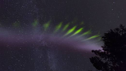 STEVE, el raro fenómeno que simula una aurora boreal sin serlo