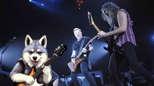 El perro fan de Metallica cuya foto se hizo viral en uno de sus conciertos