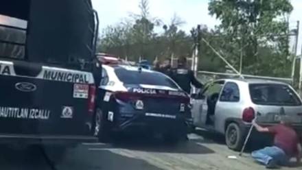 Policías de Cuautitlán Izcalli golpean a adulto mayor