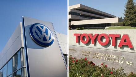 Plantas de las automotrices Toyota  y Volkswagen