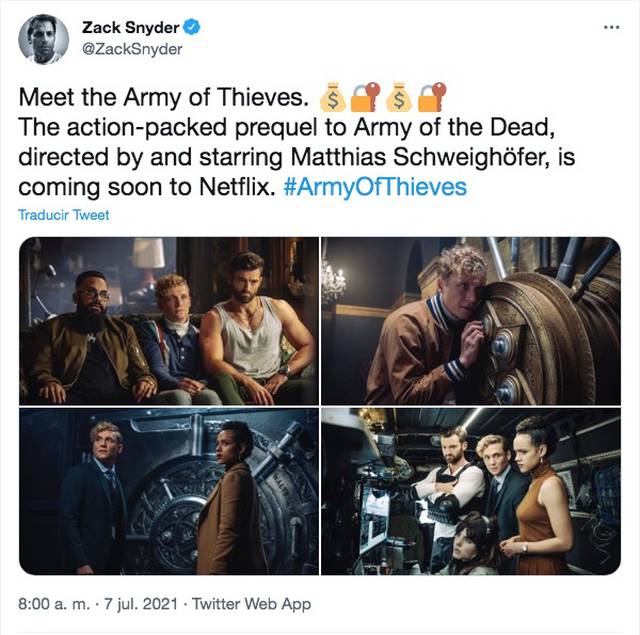 Zack Snyder "Army of Thieves"