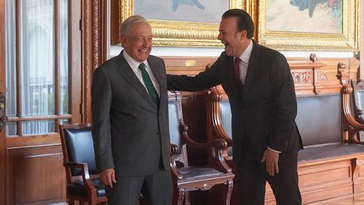 Esteban Villegas, gobernador de Durango emanado del PRI, llama a AMLO “un gran presidente”