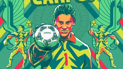 FIFA celebra cumpleaños de Jorge Campos; lo pinta como superhéroe