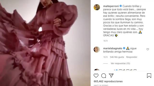 Maite Perroni reaparece en Instagram