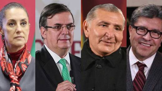 Las 4 corcholatas y Gerardo Fernández Noroña asistirán a plenaria de Diputados de Morena