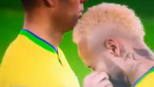 VIDEO: Captan a Neymar inhalando extraña sustancia en pleno partido de Qatar 2022 