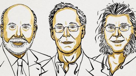 Premio Nobel 2022 de Economía es para Ben S. Bernanke, Douglas W. Diamond y Philip H. Dybvig por sus investigaciones sobre crisis financieras y bancos