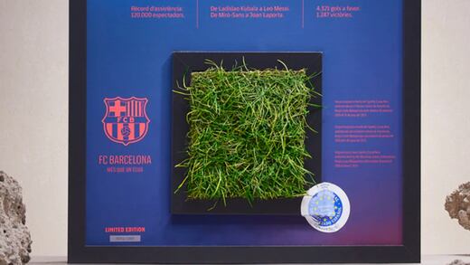 FC Barcelona quiere sacar dinero hasta de las piedras; ahora vende pedazos de pasto del Camp Nou