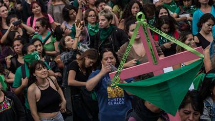 Protesta aborto legal en la Ciudad de México.