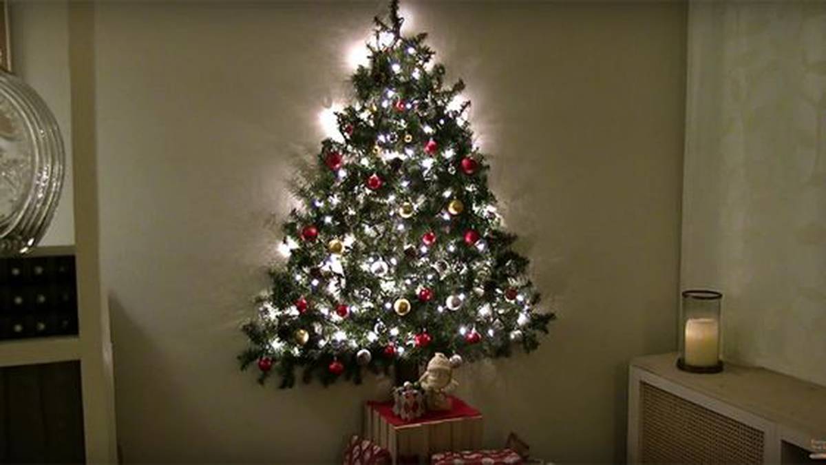 Cómo crear un árbol de Navidad en la pared?