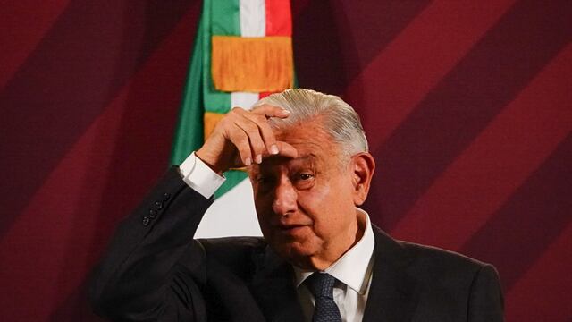 Andrés Manuel López Obrador, presidente de México, durante la conferencia matutina en donde se abordó el tema de los daños del huracán Otis en Guerrero