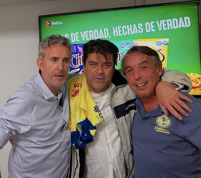 Jorge 'Burro' Van Rankin junto a Emilio Azcárraga Jean