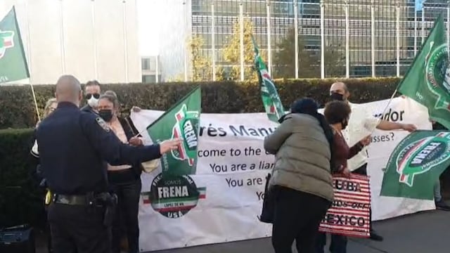 FRENA contra AMLO en NY