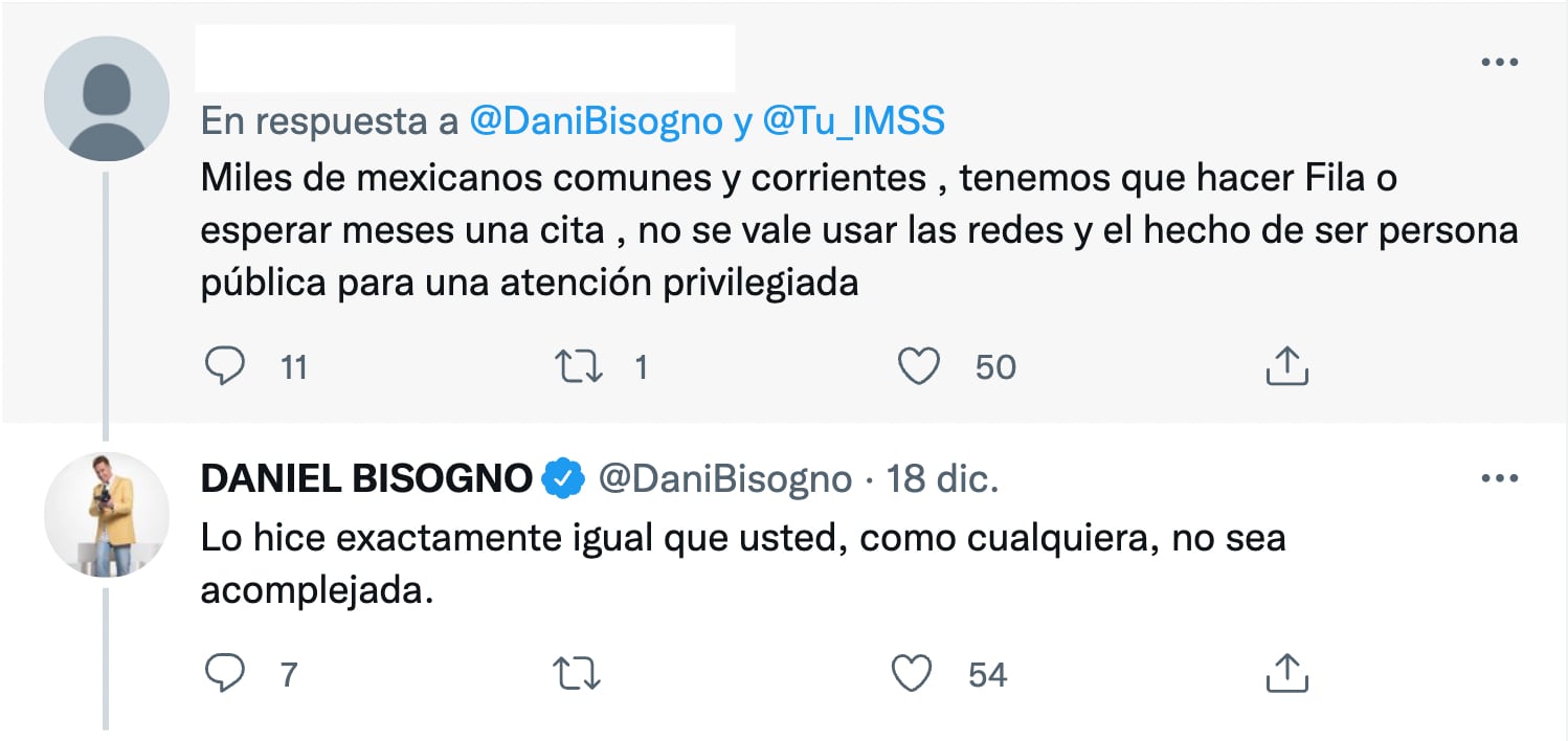 Respuesta de Daniel Bisogno