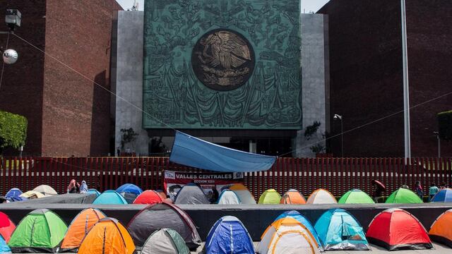Protesta CNTE en San Lázaro