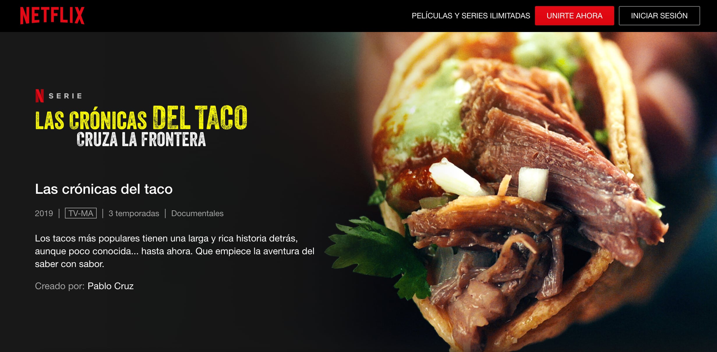'Las Crónicas del Taco' de Netflix recomendaban la taqueria del Borrego Viudo