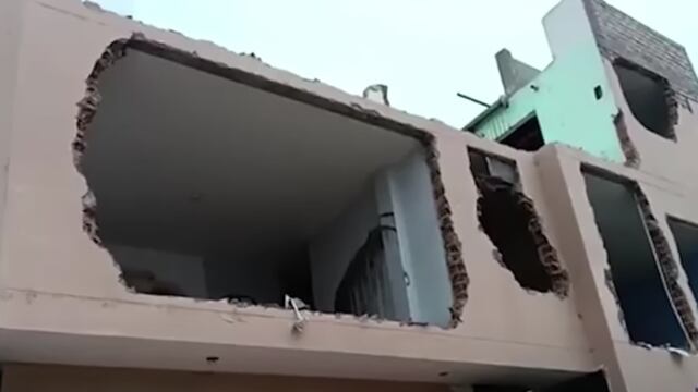 Desalojó y tumbó la casa