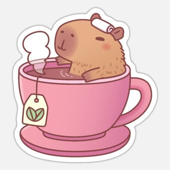 Stickers de capibara para descargar