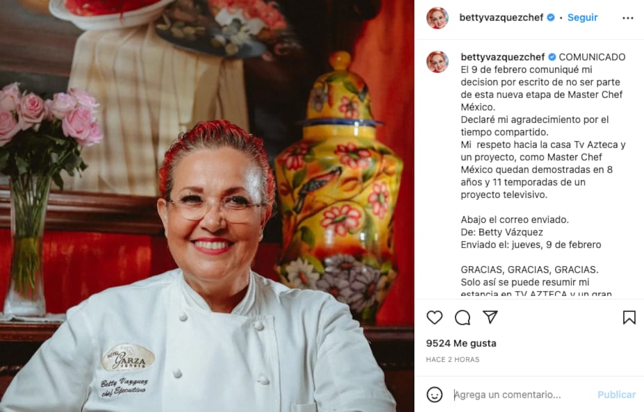 La Chef Betty Vázquez y José Ramón Castillo se despiden de MasterChef