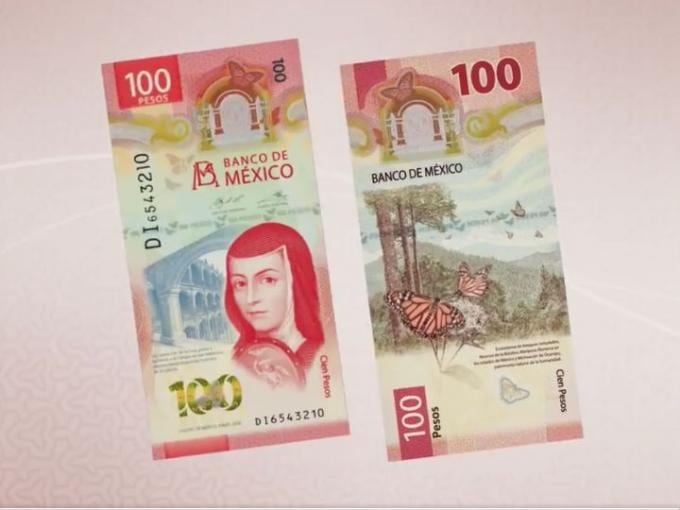 Nuevo billete de 100 pesos